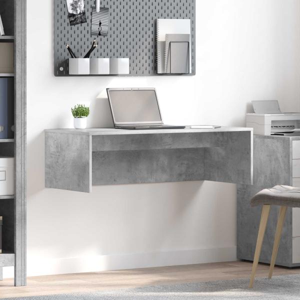 ARDEBO.de - Wandtisch Beton Grau Holzwerkstoff 100 x 45 x 30 cm