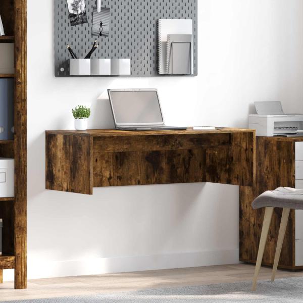 ARDEBO.de - Wandtisch Geräucherte Eiche Holzwerkstoff 100 x 45 x 30 cm