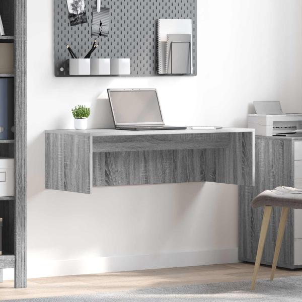 ARDEBO.de - Wandtisch Graues Sonoma Holzwerkstoff 100 x 45 x 30 cm