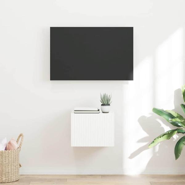 ARDEBO.de - TV-Wandschrank 39 x 31 x 29,5 cm Weiß Holzwerkstoff