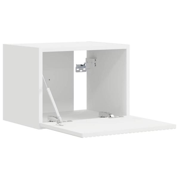 TV-Wandschrank 2 stk. Weiß Holzwerkstoff