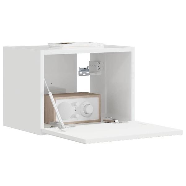 TV-Wandschrank 39 x 31 x 29,5 cm Glänzend Weiß Holzwerkstoff