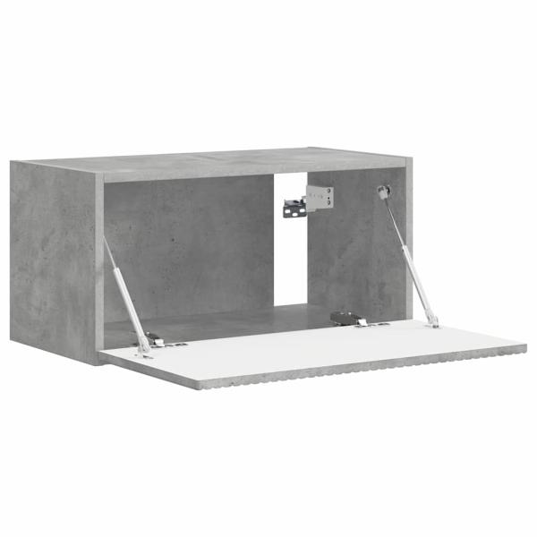 TV-Wandschrank 60 x 31 x 29,5 cm Betongrau Holzwerkstoff