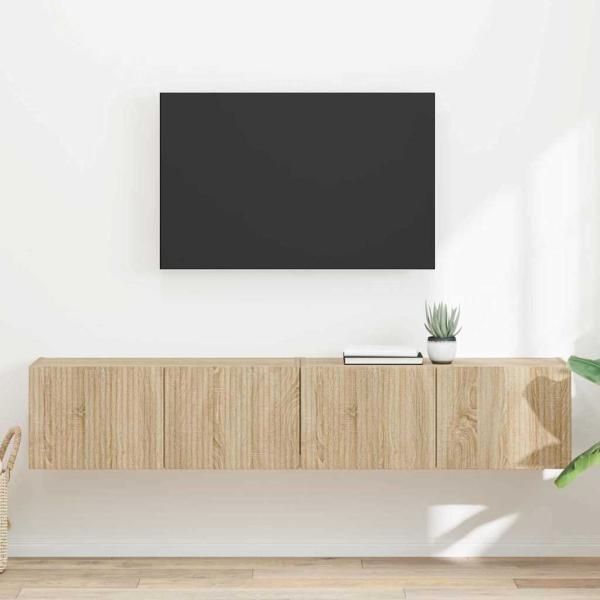 ARDEBO.de - TV-Wandschrank 2 stk. Sonoma Holzwerkstoff
