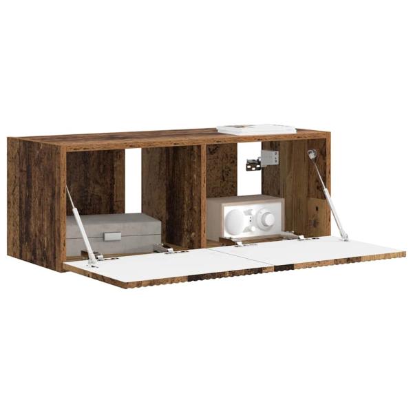 TV-Wandschrank 78,5 x 30 x 29,5 cm Altholz Holzwerkstoff