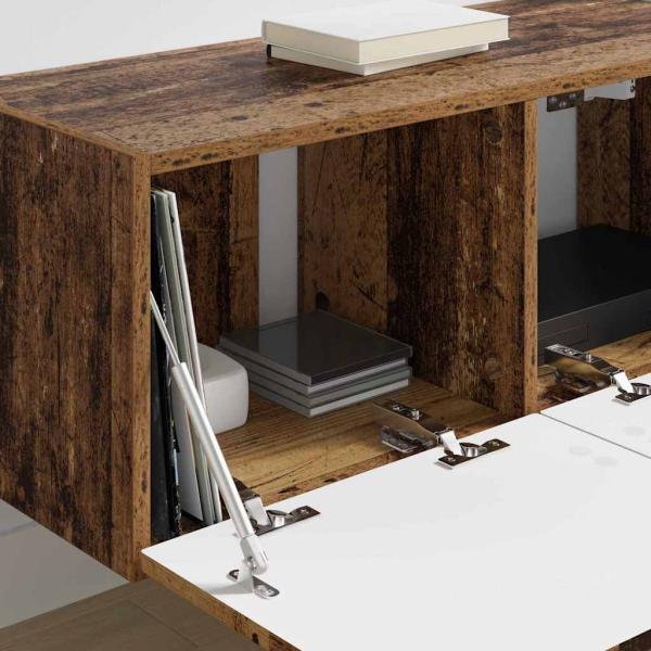 TV-Wandschrank 78,5 x 30 x 29,5 cm Altholz Holzwerkstoff