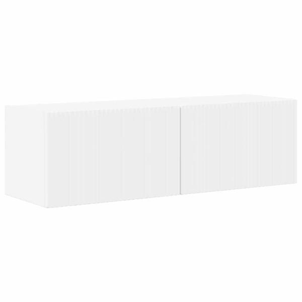 TV-Wandschrank 2 stk. Weiß Holzwerkstoff
