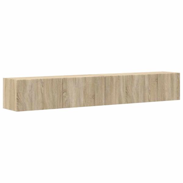 TV-Wandschrank 2 stk. Sonoma Holzwerkstoff