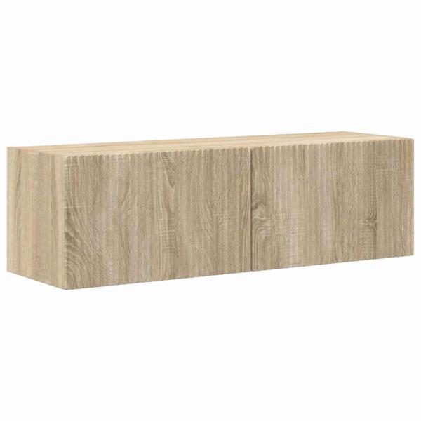 TV-Wandschrank 2 stk. Sonoma Holzwerkstoff