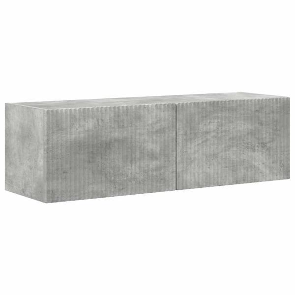 TV-Wandschrank 98 x 31 x 29,5 cm Betongrau Holzwerkstoff
