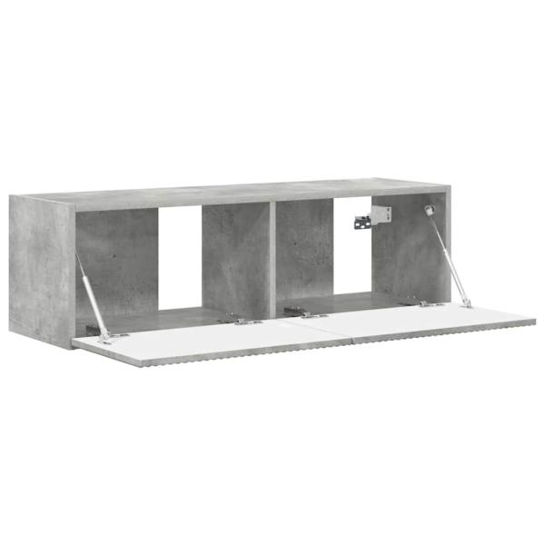 TV-Wandschrank 98 x 31 x 29,5 cm Betongrau Holzwerkstoff