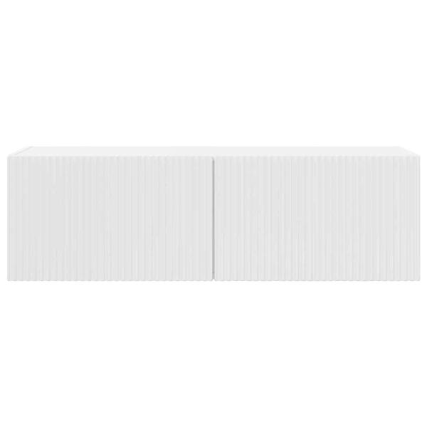 TV-Wandschrank 98 x 31 x 29,5 cm Glänzend Weiß Holzwerkstoff