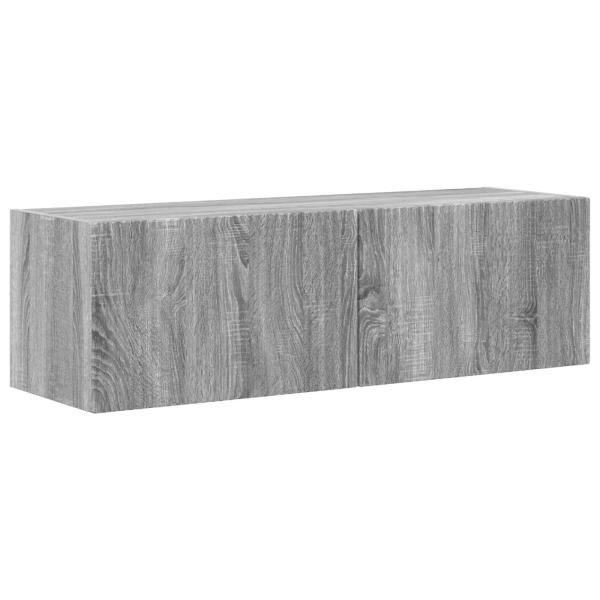 TV-Wandschrank 2 stk. Sonoma-Grau Holzwerkstoff