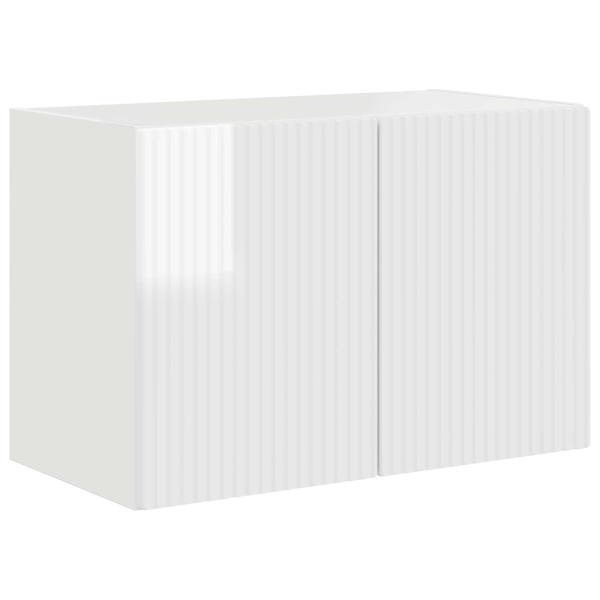 TV-Wandschrank 59,5 x 31 x 40 cm Hochglanz Weiß Holzwerkstoff