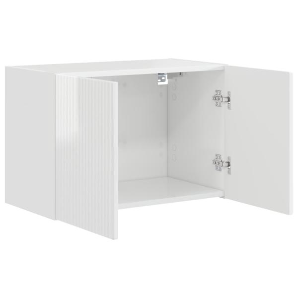 TV-Wandschrank 59,5 x 31 x 40 cm Hochglanz Weiß Holzwerkstoff