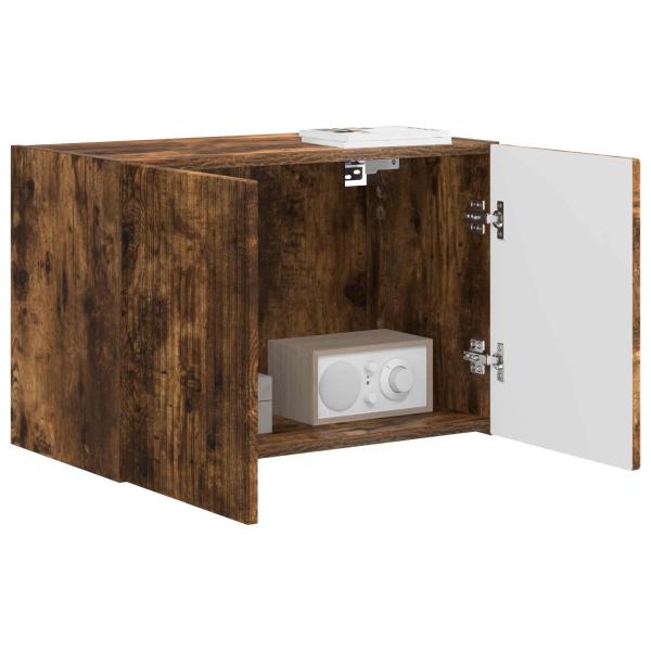 TV-Wandschrank 59,5 x 31 x 40 cm Räuchereiche Holzwerkstoff