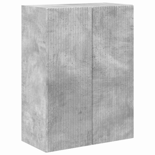 TV-Wandschrank 59,5 x 31 x 80 cm Betongrau Holzwerkstoff