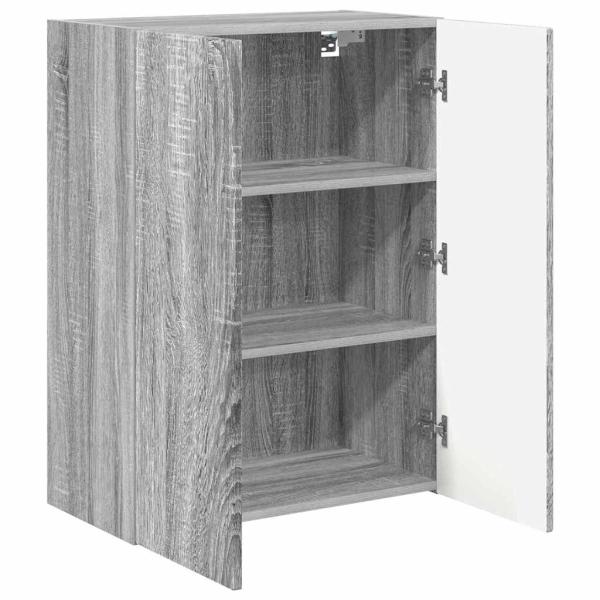 TV-Wandschrank 59,5 x 31 x 80 cm Graues Sonoma Holzwerkstoff