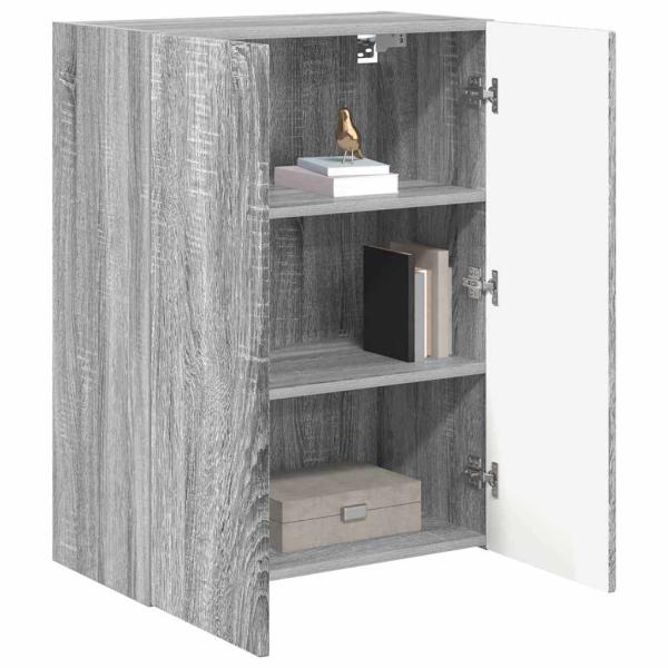 TV-Wandschrank 59,5 x 31 x 80 cm Graues Sonoma Holzwerkstoff