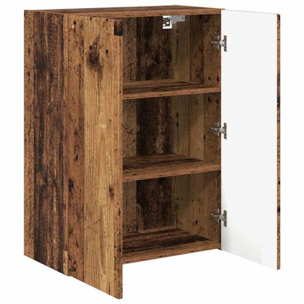 TV-Wandschrank 59,5 x 31 x 80 cm Altholz Holzwerkstoff