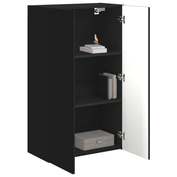TV-Wandschrank 59,5 x 31 x 100 cm Schwarz Holzwerkstoff