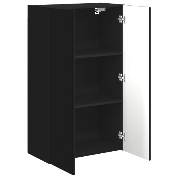 TV-Wandschrank 59,5 x 31 x 100 cm Schwarz Holzwerkstoff