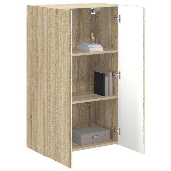 TV-Wandschrank 59,5 x 31 x 100 cm Sonoma-Eiche Holzwerkstoff