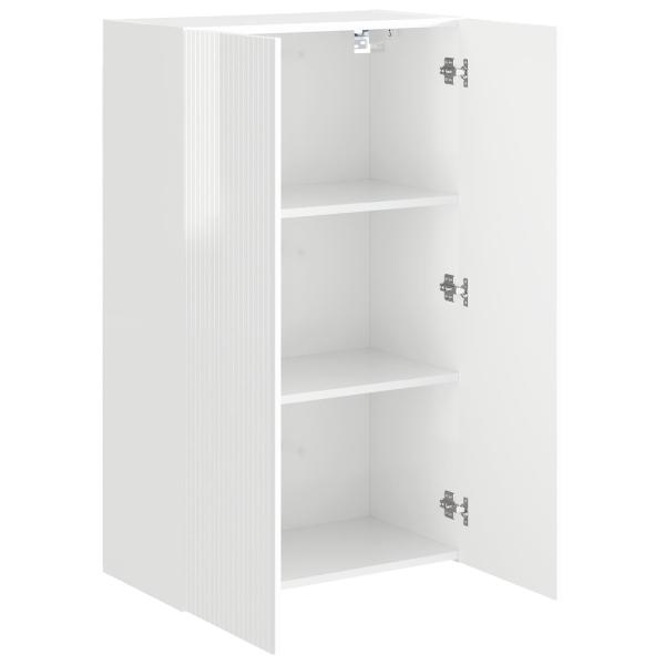 TV-Wandschrank 59,5 x 31 x 100 cm Hochglanz Weiß Holzwerkstoff