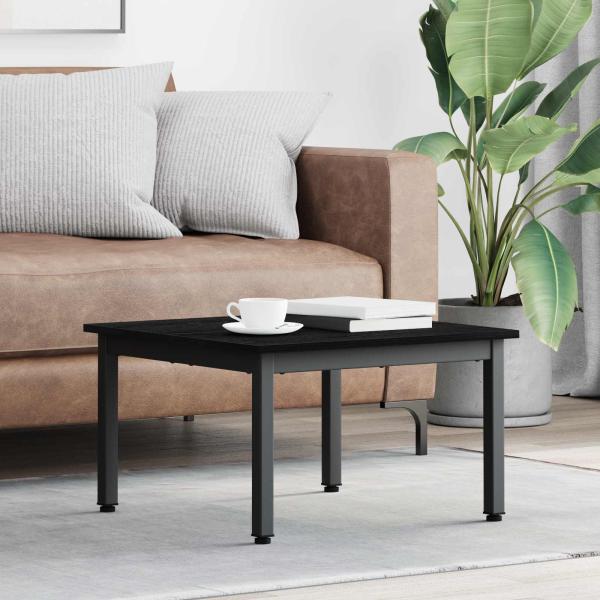 ARDEBO.de - Couchtisch Schwarz Eichen-Optik 60 x 60 x 36 cm Holzwerkstoff