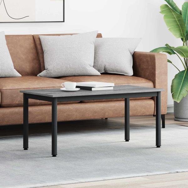 ARDEBO.de - Couchtisch Graues Sonoma 100 x 50 x 45 cm Holzwerkstoff