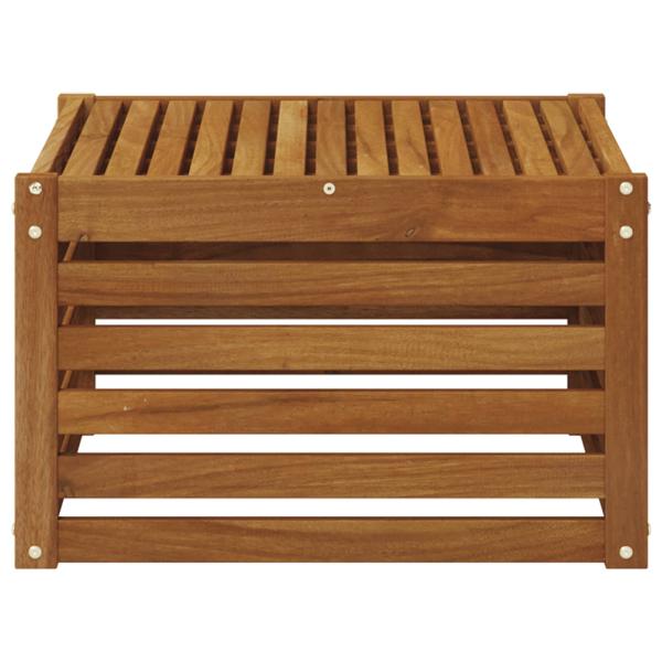 Tisch für Outdoor Massivholz Akazie Natur 59 x 59 x 37 cm