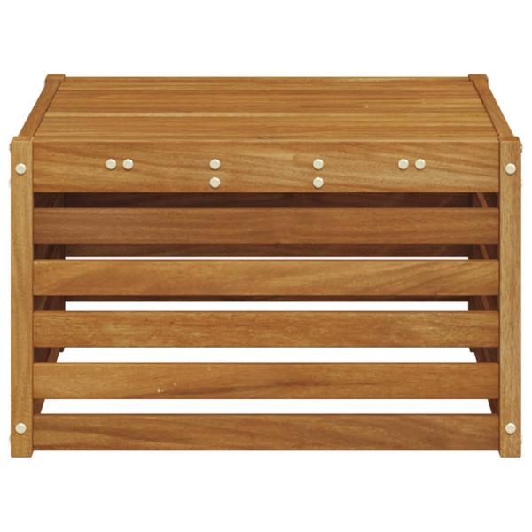 Tisch für Outdoor Massivholz Akazie Natur 59 x 59 x 37 cm