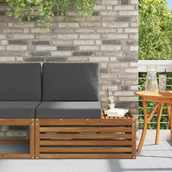 ARDEBO.de - Outdoor Endsofa Natur 91 x 63 x 73 cm Massivholz Akazie