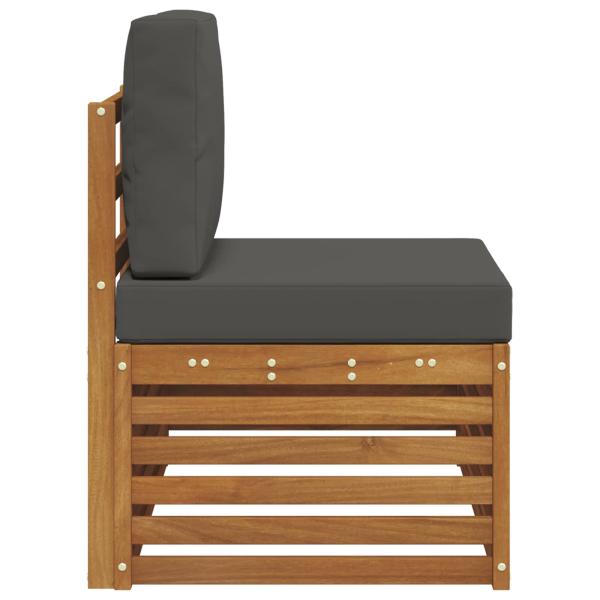 Outdoor Endsofa Natur 91 x 63 x 73 cm Massivholz Akazie