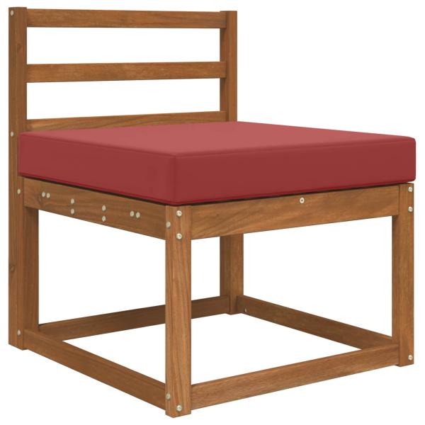 Sofakissen für draußen Polyester Weinrot 60 x 60 cm