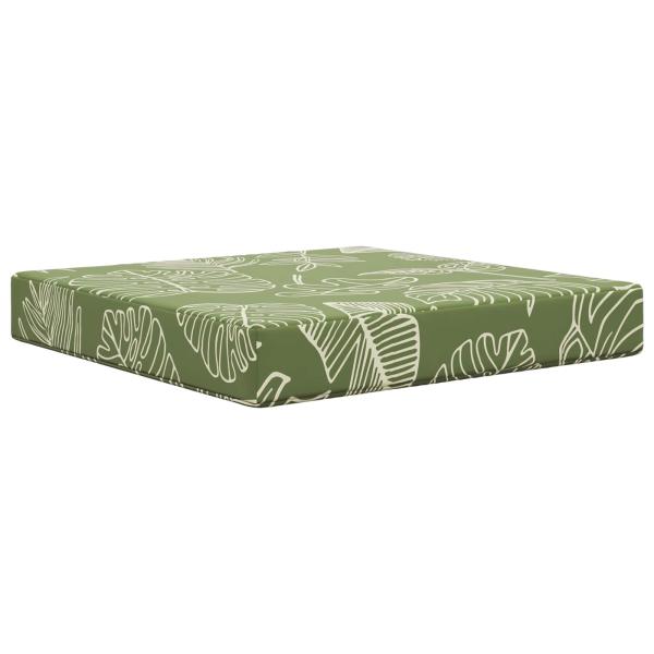 Sofakissen für draußen Polyester Blattdesign 60 x 60 cm