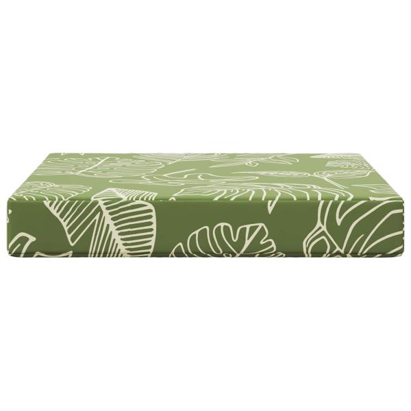 Sofakissen für draußen Polyester Blattdesign 60 x 60 cm