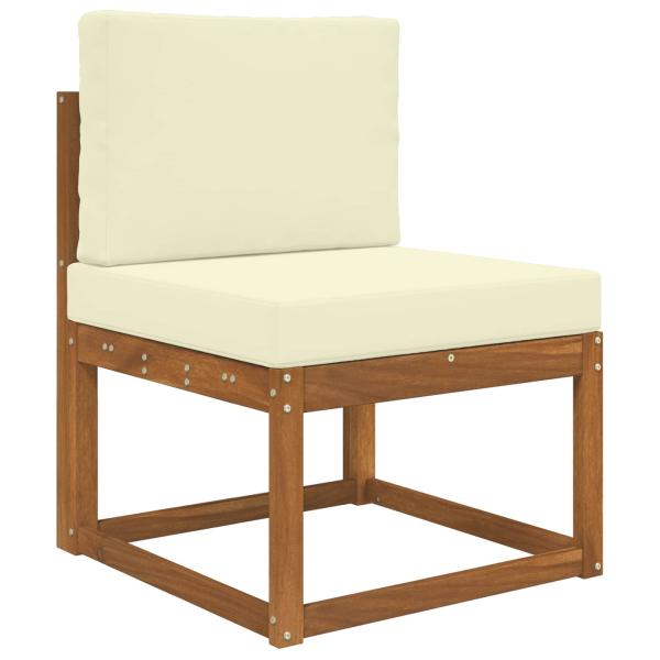 Sofakissen für draußen Polyester Creme 60 x 60 cm