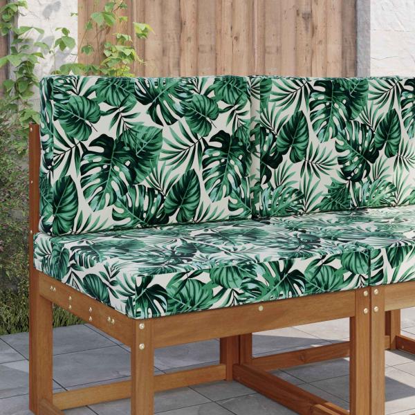 ARDEBO.de - Sofakissen für draußen Polyester Blattmuster 60 x 60 cm