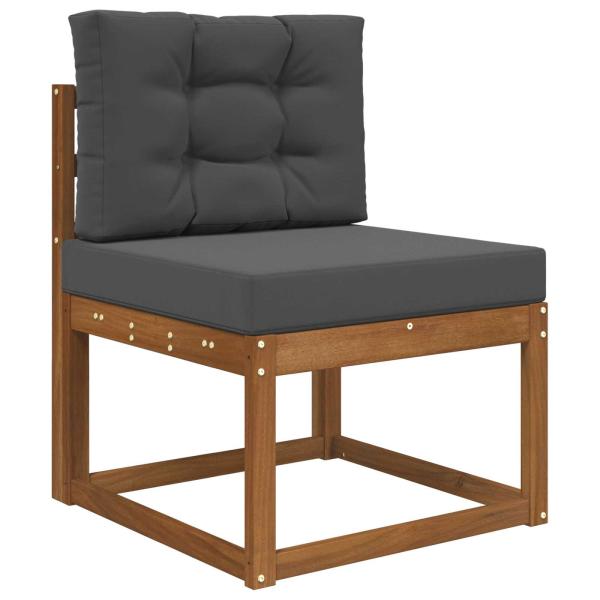 Sofakissen für draußen Polyester Anthrazit 60 x 60 cm