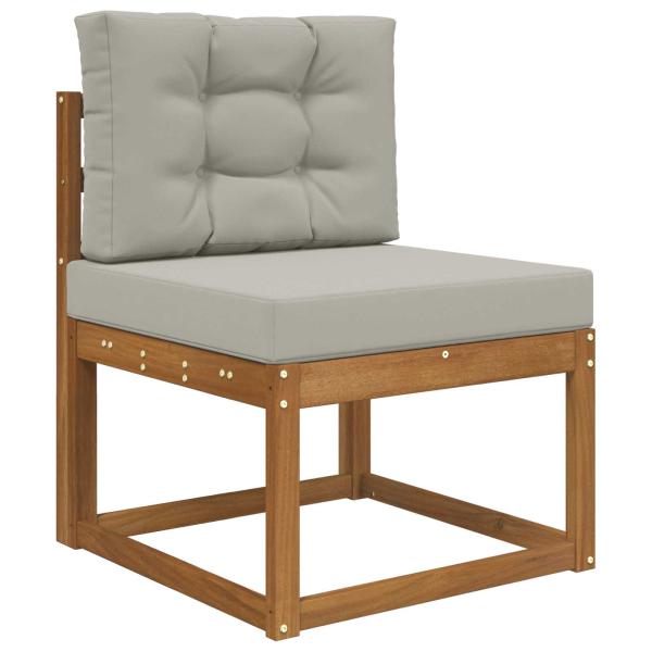 Sofakissen für draußen Polyester Grau 60 x 60 cm