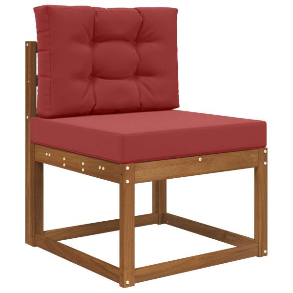 Sofakissen für draußen Polyester Weinrot 60 x 60 cm