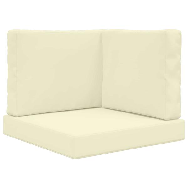 Sofakissen für draußen Polyester Creme 60 x 60 cm