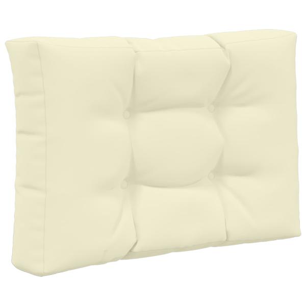 Sofakissen für draußen Polyester Creme 60 x 60 cm