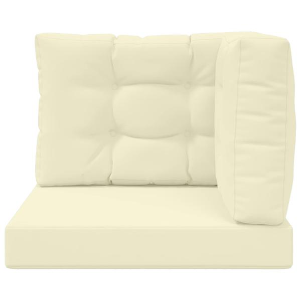 Sofakissen für draußen Polyester Creme 60 x 60 cm