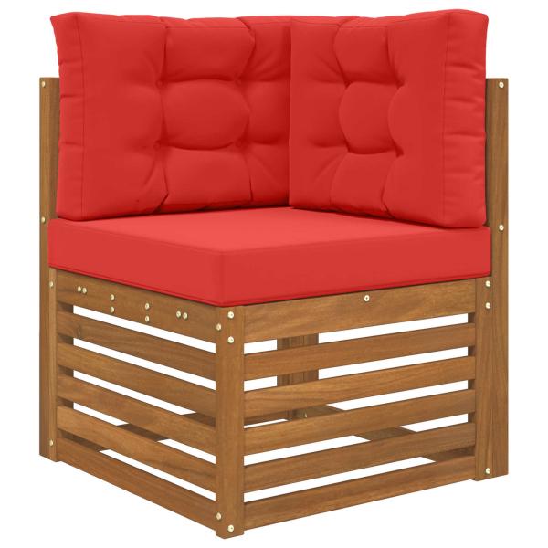 Sofakissen für draußen Polyester Rot 60 x 60 cm