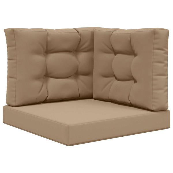Sofakissen für draußen Polyester Taupe 60 x 60 cm