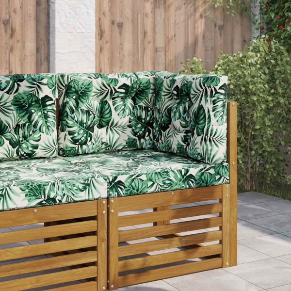 ARDEBO.de - Sofakissen für draußen Polyester Blattmuster 60 x 60 cm