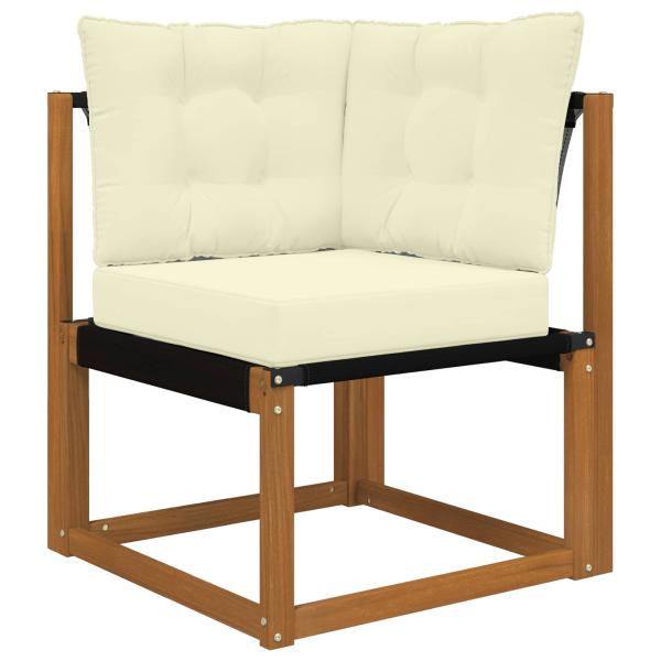 Sofakissen für draußen Polyester Creme 50,5 x 50,5 cm