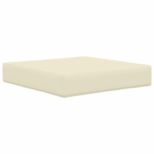 Sofakissen für draußen Polyester Creme 50,5 x 50,5 cm